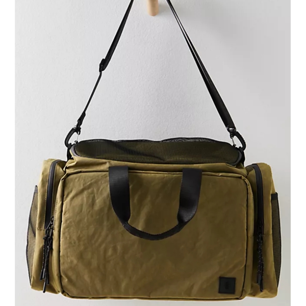 Free People Rover Recycled Nylon Weekender Bag in Olive - Picture 5 of 6